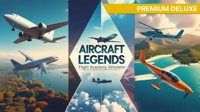 Aircraft Legends: Flight Academy Simulator Premium Deluxe-エアクラフトレジェンド: フライトアカデミーシミュレーター プレミアムデラックスのパッケージ画像