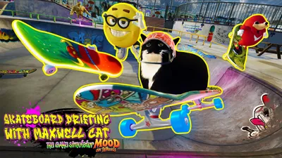 Skateboard Drifting with Maxwell Cat: The Game Simulator – Mood on Wheelsのパッケージ画像